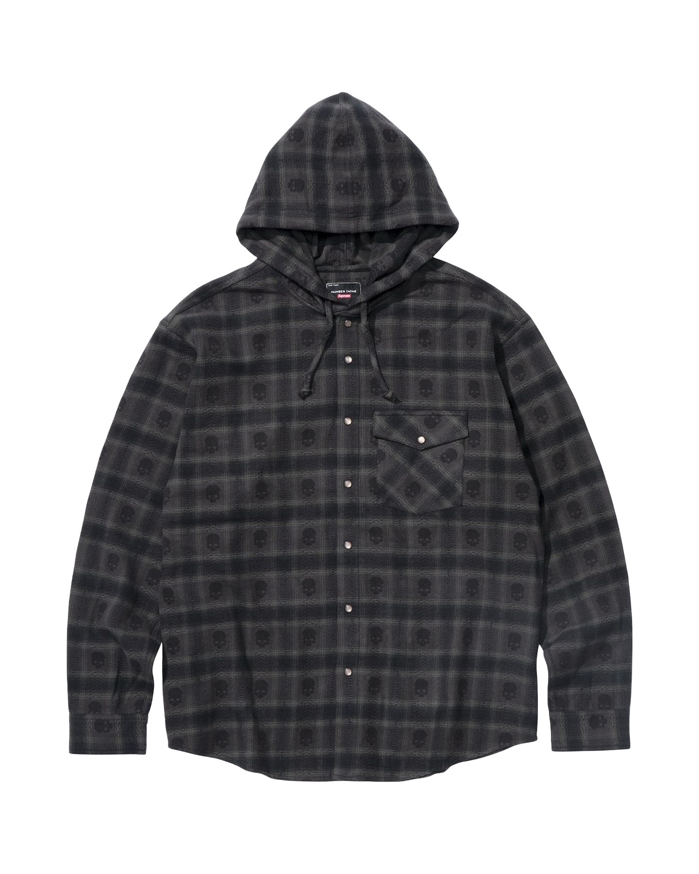 Supreme®/Number (N)ine® Hooded Flannel Shirt view 2